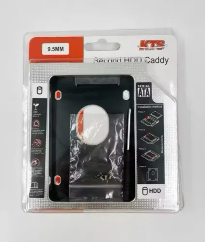 Caddy p/ segundo SSD Sata ou HD para notebook (Novo)
