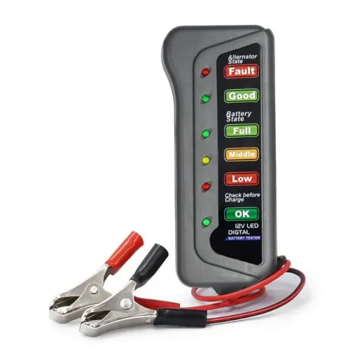 Testador de Bateria Digital e Alternador 12v 6 Luzes LED Diagrama