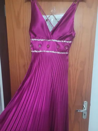 Vestido Belíssimo Longo Plissado