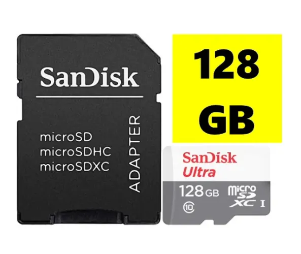 Cartão de memória sandisk ultra 128 GB