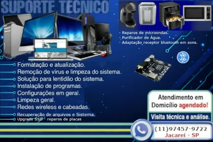 Reparo em Computadores e Notebooks - Informática em Geral