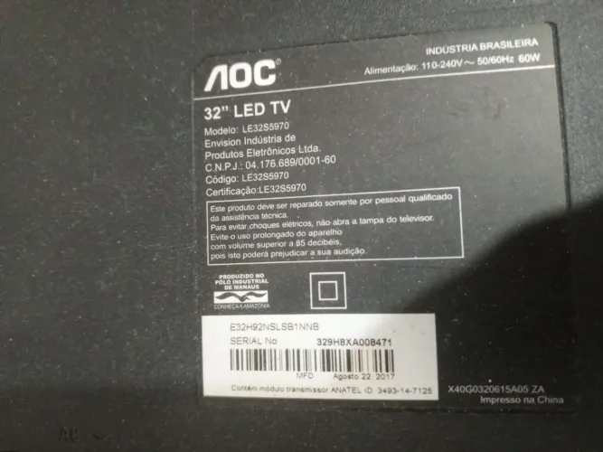 TV AOC 32 polegadas LED LE32S5970