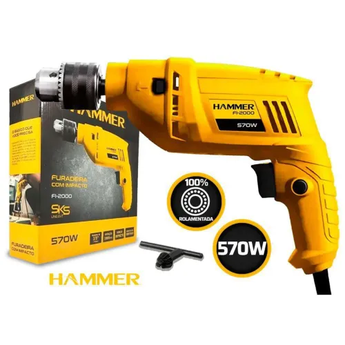Furadeira de Impacto Hammer FI-2000 570W