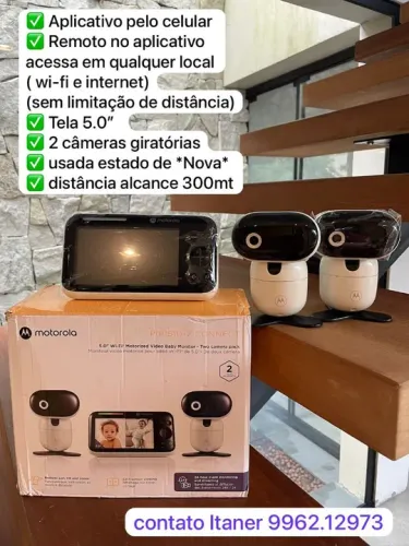 Monitor de Bebê Motorola Pip1510-2 Connect - 2 Câmeras