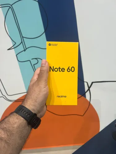 SMARTPHONE REALME NOTE 60 128GB/4GB AZUL / LACRADO NOVO / LOJA FÍSICA / GARANTIA