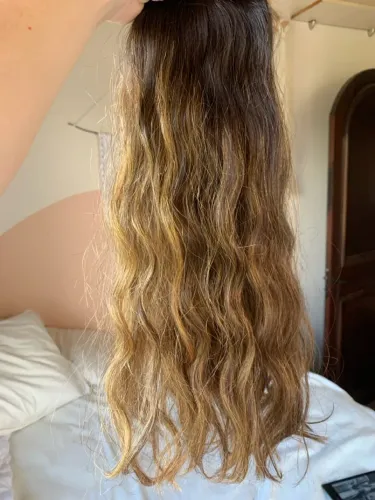 Cabelo humano virgem ondulado