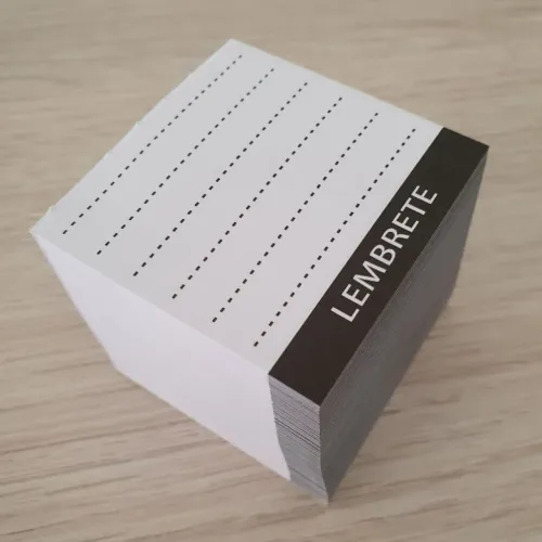 Bloquinho de lembrete para ima de geladeira 