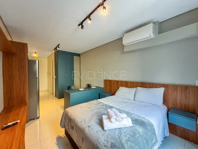 Studio mobiliado para locação no Tatuapé com 1 dormitório e Ar-condicionado - 27,06 m²