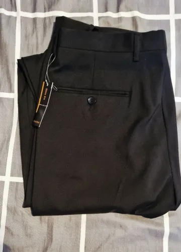 Calça social slim fit preta, cia do terno, NOVA!