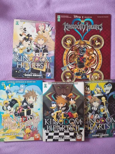 Kingdom Hearts combo de mangás + álbum