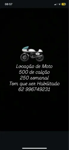 Locação de moto