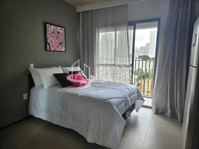 Studio mobiliado à venda em São Paulo-SP, Vila Clementino: 1 quarto, 1 banheiro, 28m² de á