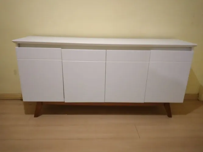 Móvel Buffet 4 Portas Branco - 51.99633.1133 Whats