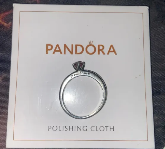 Anel pandora original you and me, tamanho 54 EU ou 16 BR
