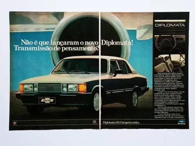 Anúncio Propaganda de Revista Opala Diplomata 1985