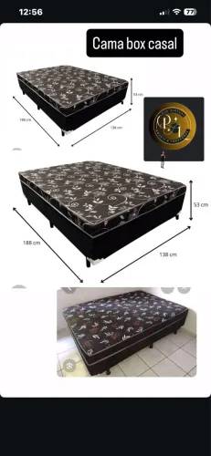 Cama box casal 