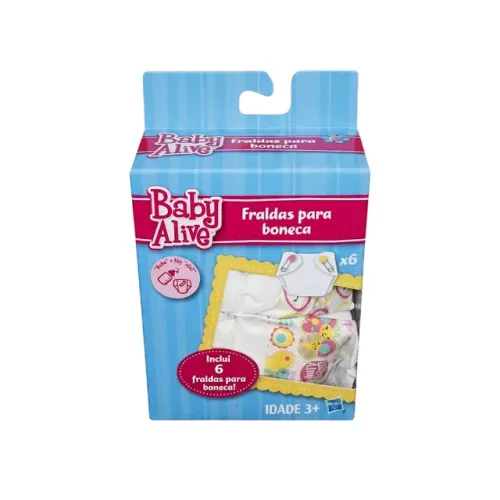 Fralda Baby Alive P/ Boneca Original Hasbro