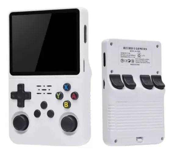 Console Portátil de jogos retrô R36S (original), 64gb (cartão trocado)
