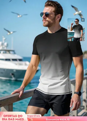 Camisa masculina Dry fit-Nova TAM GG!