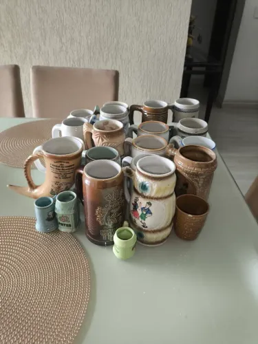 Coleção 22 canecas vintage