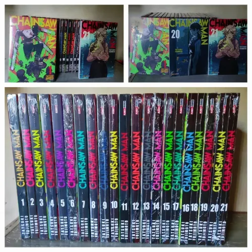 Mangá Chainsaw Man 1 ao 21 Lacrados
