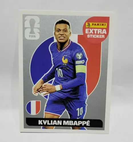 MFigurinha Extra Legend Prata /silver Kylian Mbappe Copa 2026