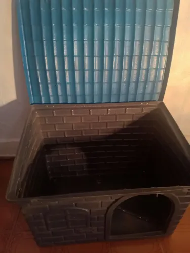 Casa de cachorro grande de plástico 