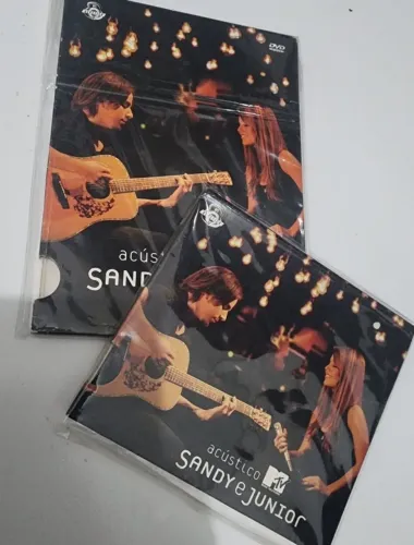 Kit CD + DVD Acústico MTV Sandy e Junior Music PAC