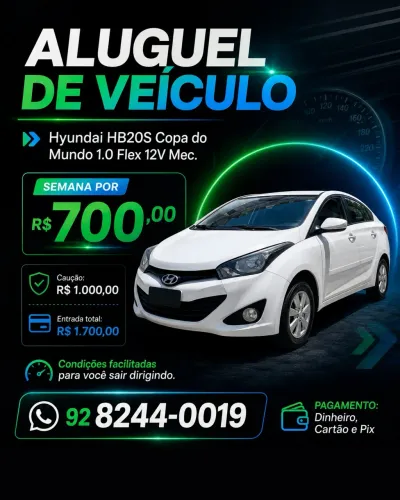 Hyundai HB20S Copa DO Mundo 1.0 Flex 12V Mec. 2014