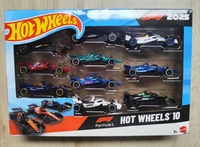 Pack10 - F1 - 2025 - Hotwheels
