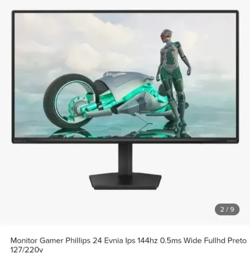 Monitor Gamer Phillips 24 Evnia Ips 144hz 0.5ms Wide Fullhd