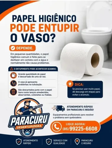 Serviços de limpeza de tubulações