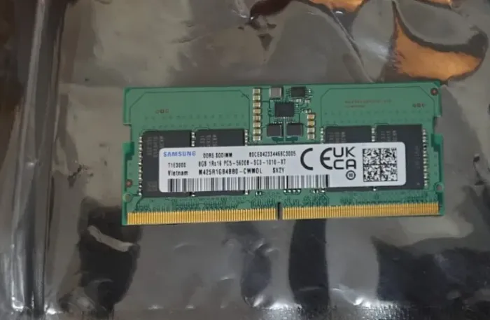 Memória DDR5 8GB 5600mhz samsung para notebook