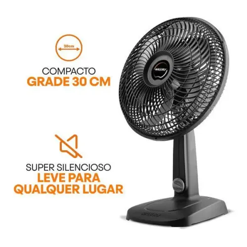 Ventilador de mesa - muito útil nesse calor intenso - entrega rápida