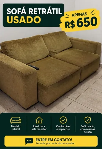 Sofá Retrátil 