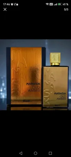 Perfume Manasik Oud Amber Bleu 100ml Unissex Original Lacrado Pronta Entrega
