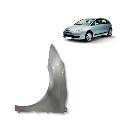 Paralama Esquerdo Citroen C4 2007 a 2011 Prata (Peça:1)