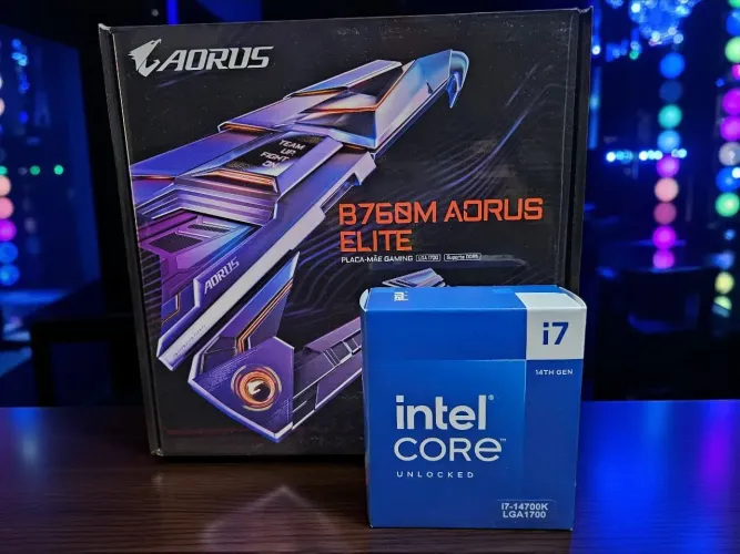 kit pc gameri7 14700k aorus elite b760 loja fisica