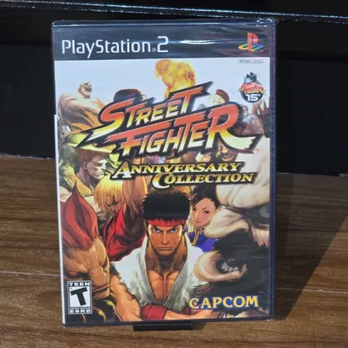 Jogo Street Fighter Anniversary Collection PS2 Original Americano Lacrado