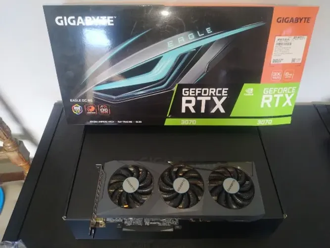 Placa de Vídeo Gigabyte GeForce, RTX 3070 Eagle OC, 8GB, GDDR6, 256Bit, GV-N3070EAGLE OC-8