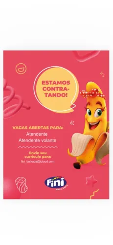 Vaga de atendente 