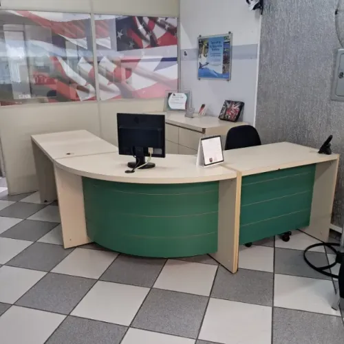 Balcão de Atendimento Comercial / Recepção (190x59x89) madeira
