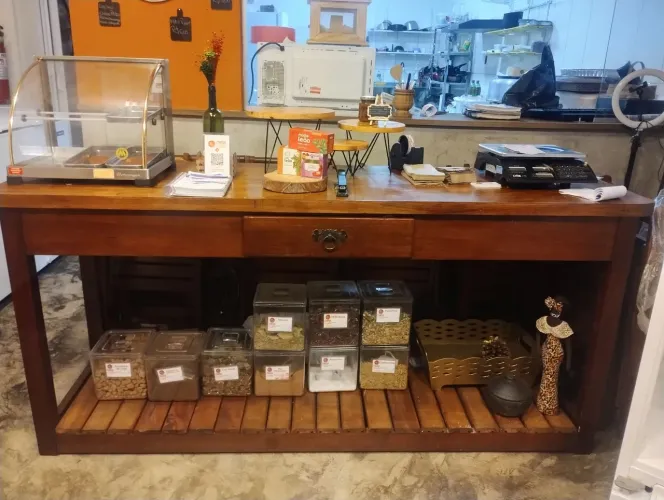 Mesa madeira maciça de demolição
