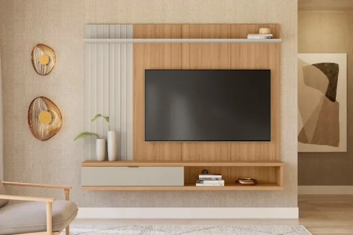 Painel Sintra Linea Brasil Jequitiba / Off White - Entrega Rápida! 