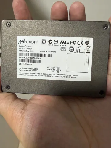 LOTE x5 SSD Micron RealSSD P300 50GB SATA 2,5" SLC Enterprise - Não Testados