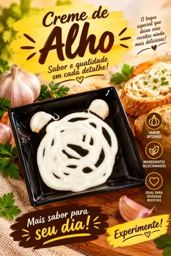 SABOR DE ALHO NO DIA ( creme de alho)