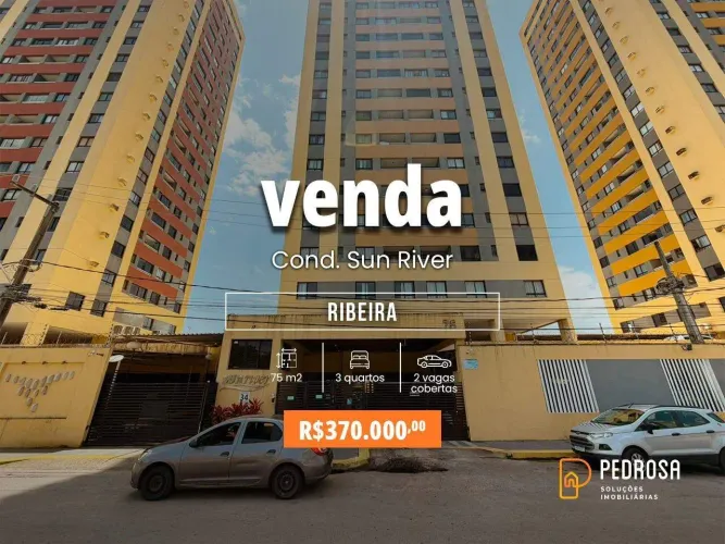 Apartamento à venda com 75 m2 - 3 quartos - no bairro de Ribeira/Natal -