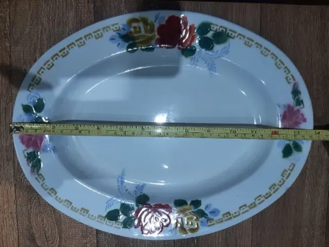 Travessa de ágata (ferro esmaltado). Medindo 40 cm - Vintage , nova ,perfeita! YU-I BRAND