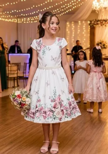 VESTIDO INFANTIL FESTA CASAMENTO 