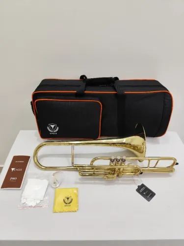 Trombone Curto Eagle TV603 em dó - Laqueado - Nova R$4.490,00 -Aceito trocas - Parcelo 21x